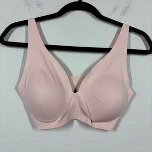 Joyspun Size XL Full Coverage Maximizer Bra Pink Padded Adjustable Straps